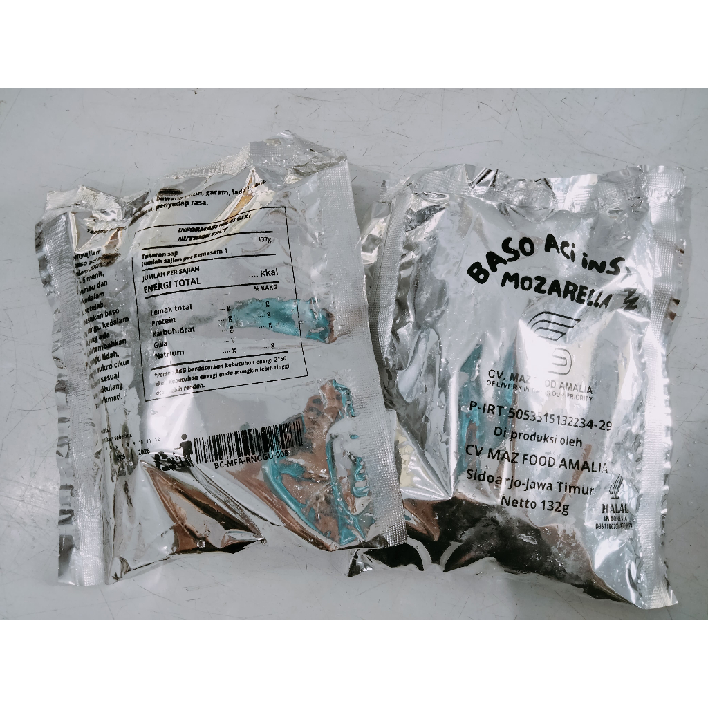 

PAKET 15 PACK BASO ACI INSTAN VARIANT MOZARELLA MAZFOOD HOMEMADE