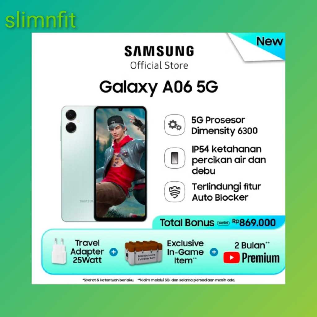 Samsung A06 5G | Samsung Galaxy A06 5G 6/128GB Garansi Resmi