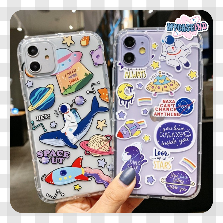 Space printing anticrack case infinix hot 11 play 11s note 11 pro smart 6 hot 12i 9 7 8 40i