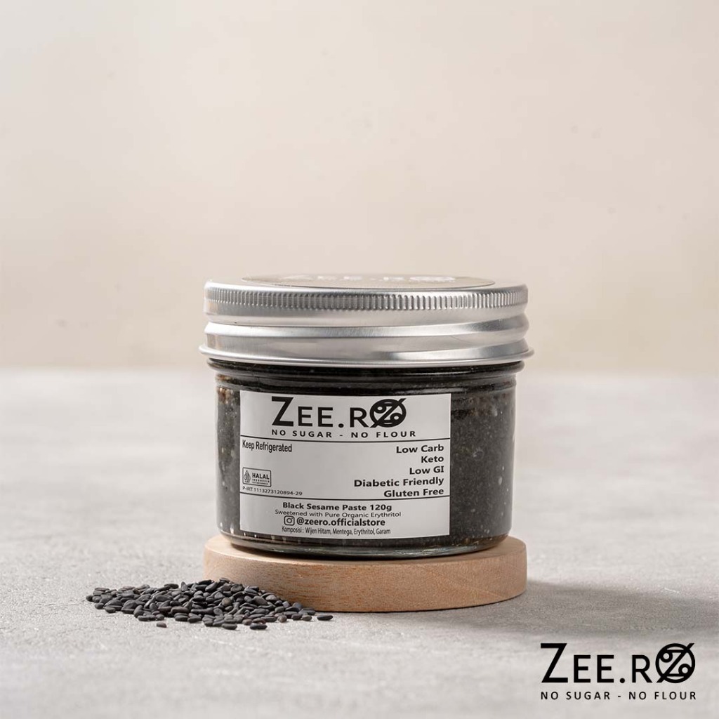

Zeero Black Sesame Paste /No Sugar/Low Carb/Keto/GlutenFREE/No Preservative