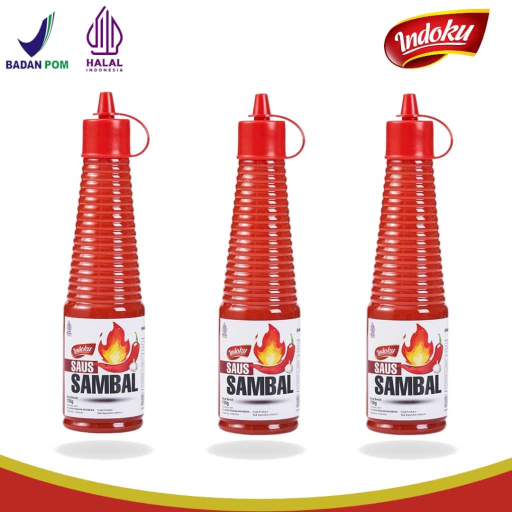 

INDOKU Saus Sambal 135gr ( Isi 3pcs )