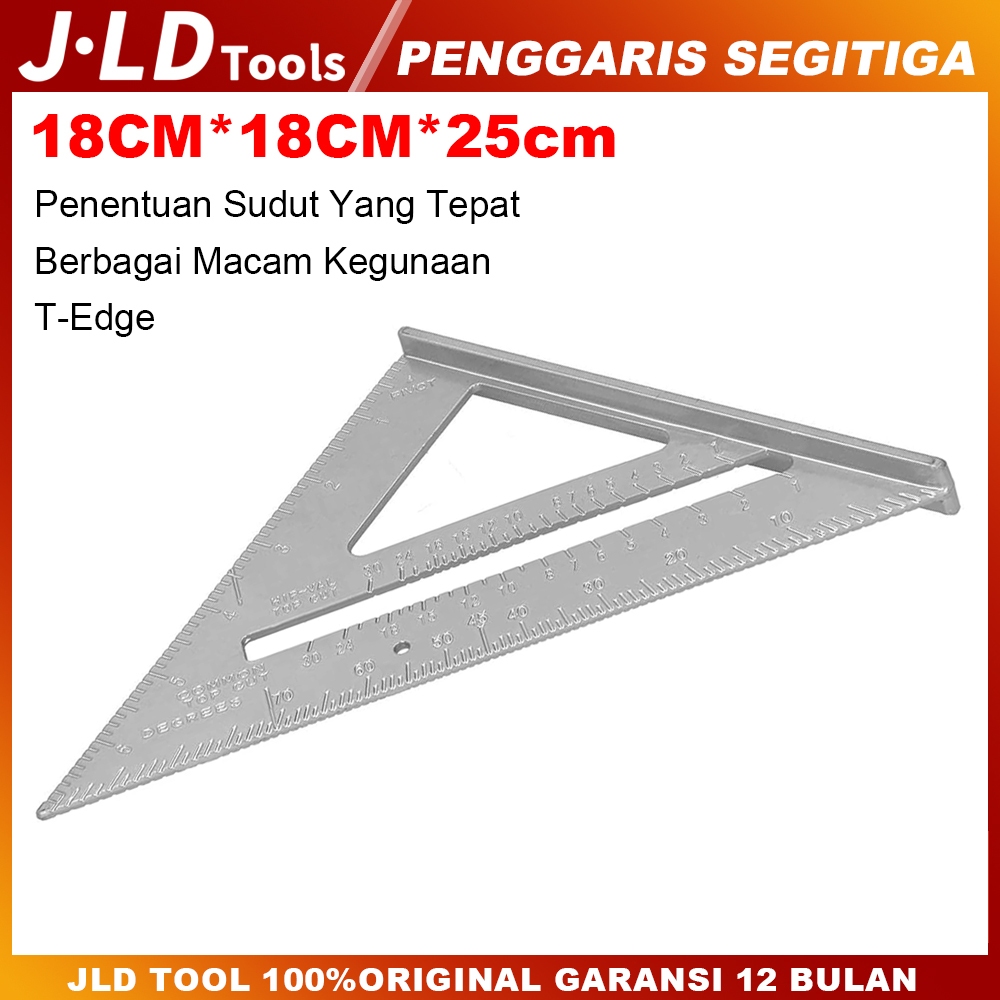 

JLD Penggaris Segitiga Siku Woodworking 18*25CM Penggaris Tukang