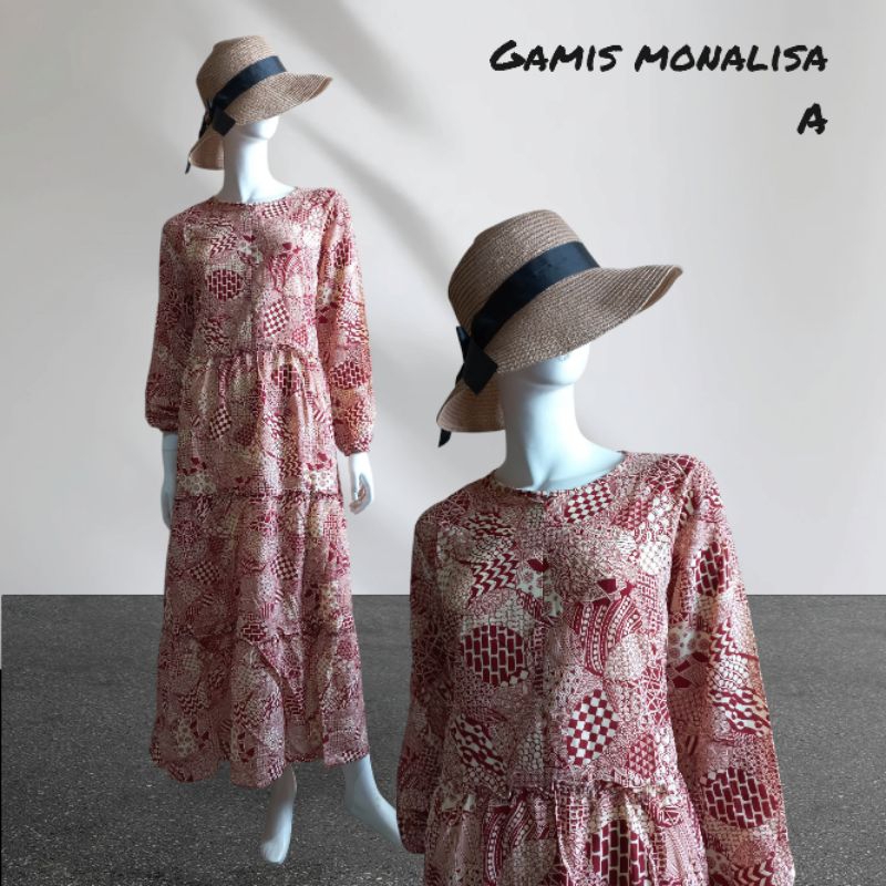 CUCI GUDANG GAMIS MONALISA A / GAMIS LEBARAN / HOME DRESS