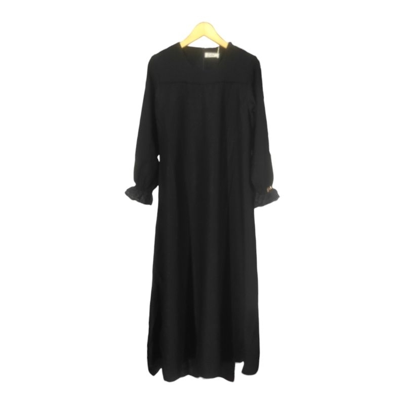 Gamis Dnl Luxury Hitam Premium 1303