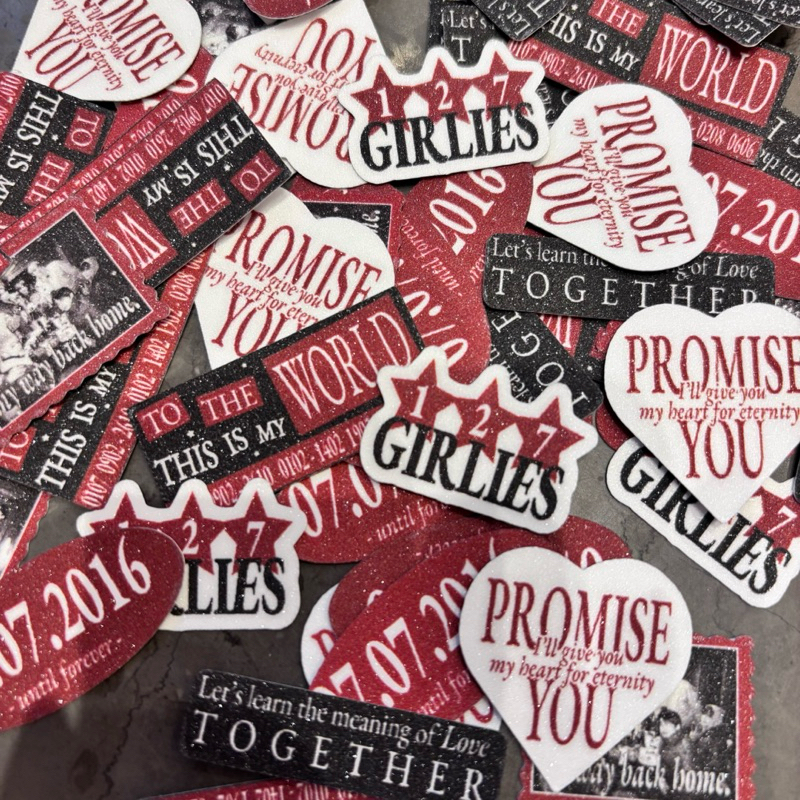 

MINI STICKERS SET NCT 127 THEMED FOR PHONECASE ETC