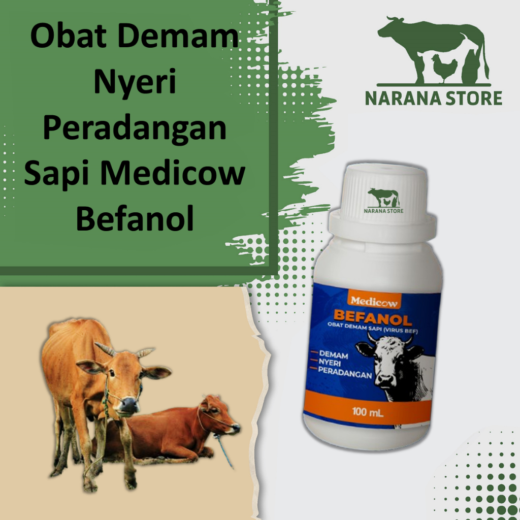 Obat Demam Nyeri Peradangan Sapi Medicow Befanol