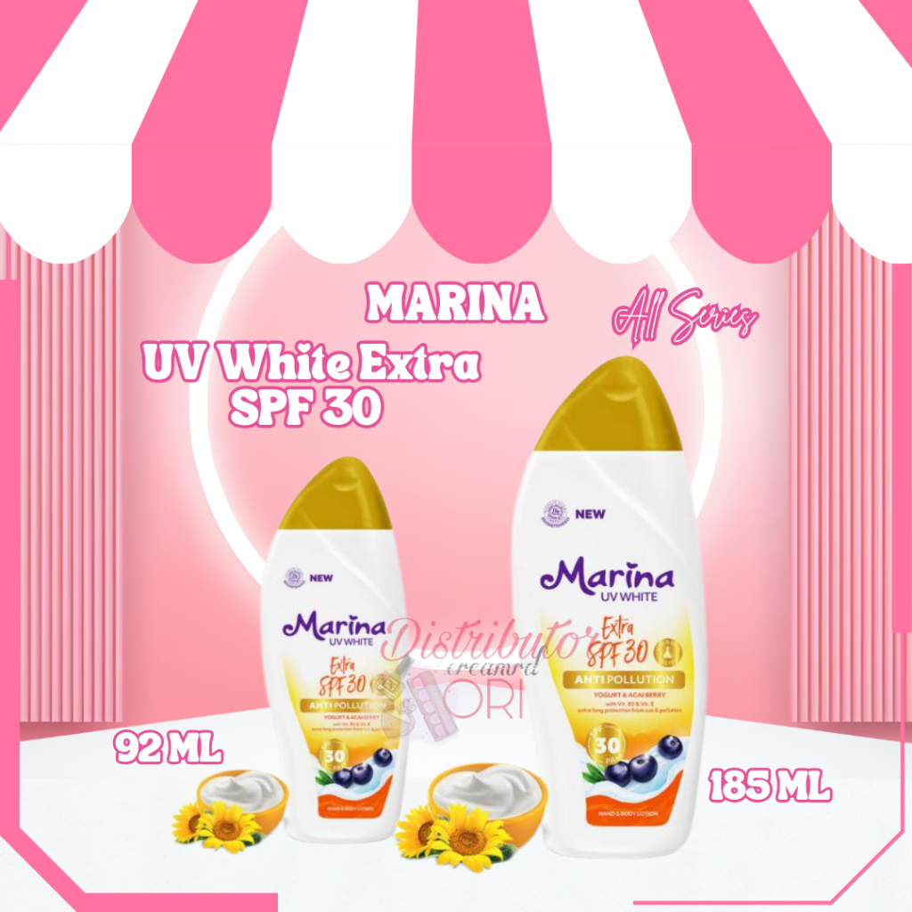 Marina Hand & body lotion UV White Extra SPF 30 Polution 185ml / 92ml