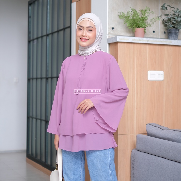 Atasan Wanita Blouse bahan Cerutty Baby Doll / Franda Blouse