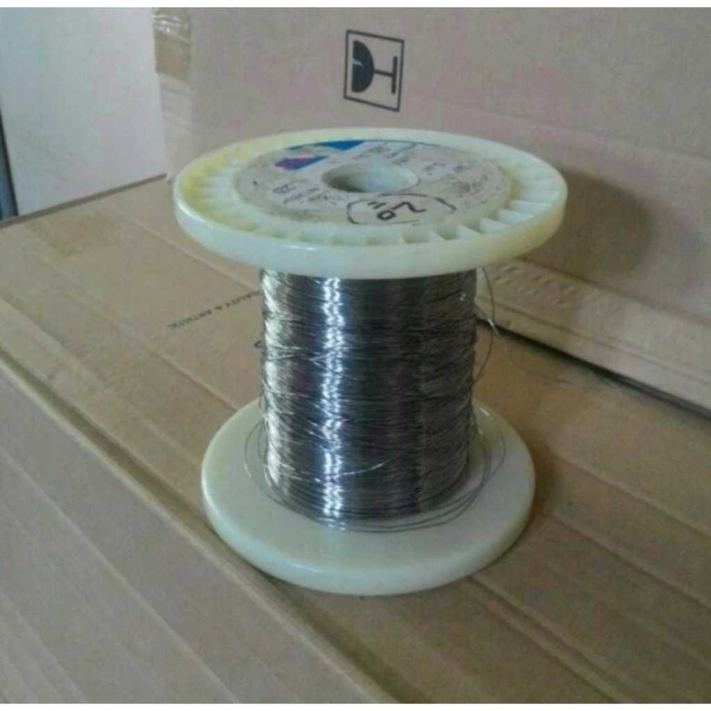 RD0705 kawat nikelin nikel pemanas 0.5 nichrome wire 0.5mm mm bulat by PCM LTC GLODOK