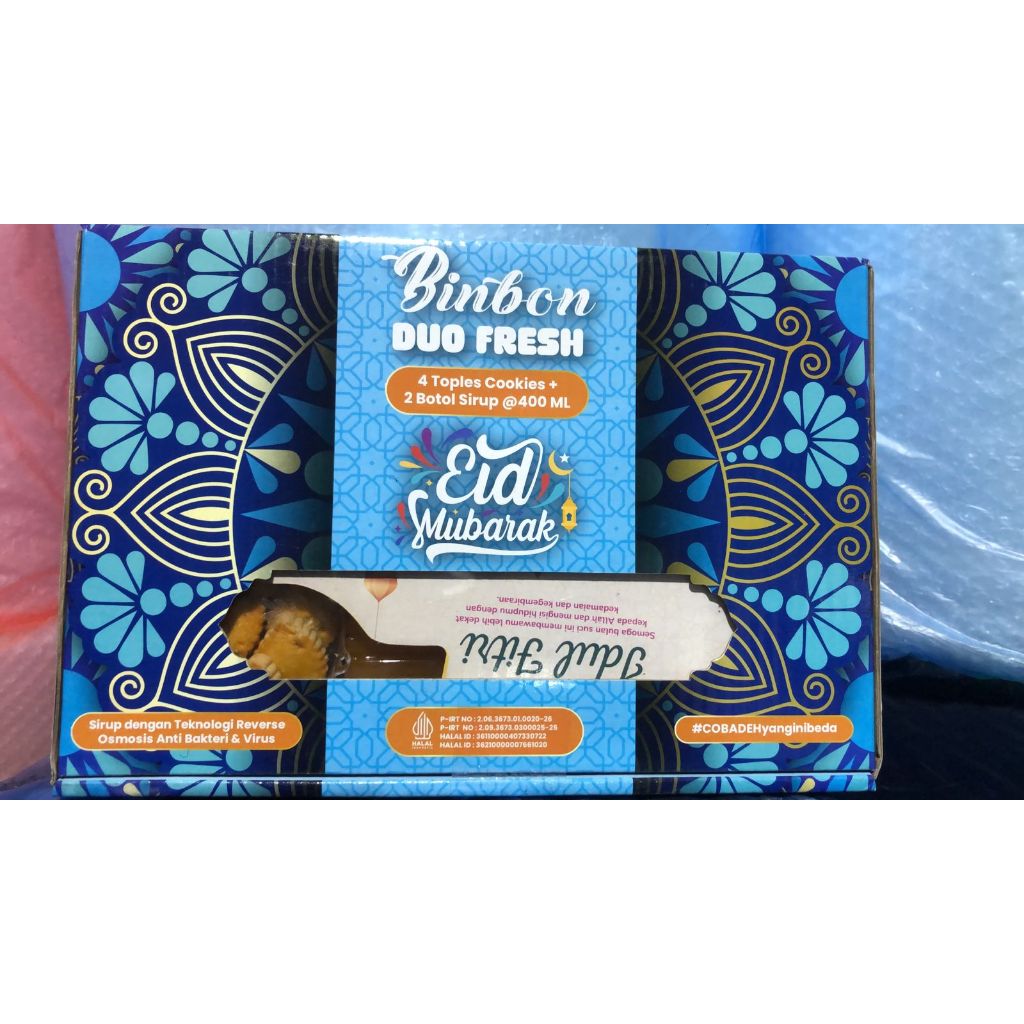 

Binbon Duo fresh Mahkota 4 Cokkies dan 2 Syrup Cantik