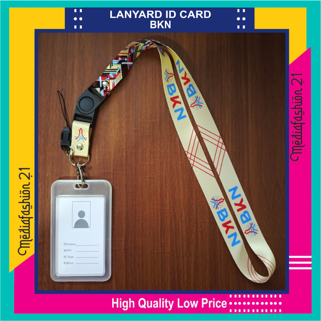 

Lanyard Tali Gantungan ID Card BKN (BADAN KEPEGAWAIAN NEGARA) Free Strap Gantungan Flashdisk