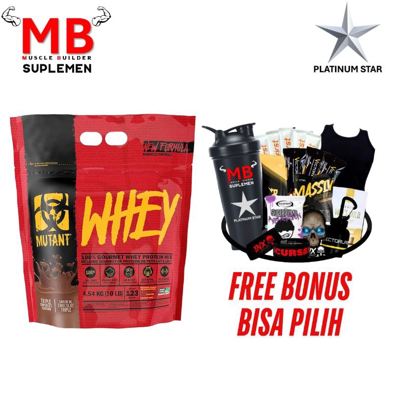 Mutant Whey 10 lbs MutantWhey 10lbs lb 10lb Protein Blended Susu Gym Fitness ON