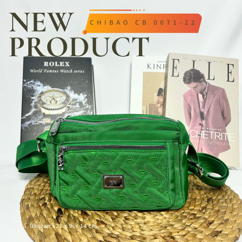 FAVORIT TAS SELEMPANG CHIBAO ORIGINAL KANVAS #NAOMI 0071-22-8#