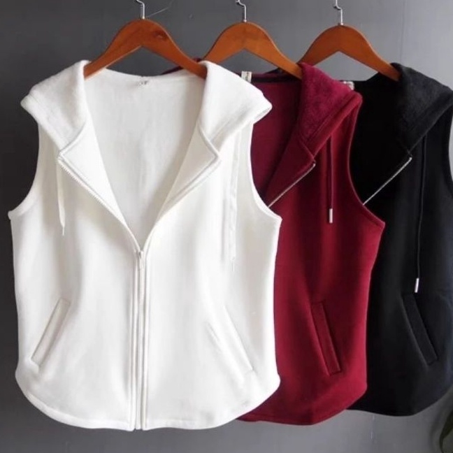 FG2 Rompi wanita kekan vest hoodie zipper