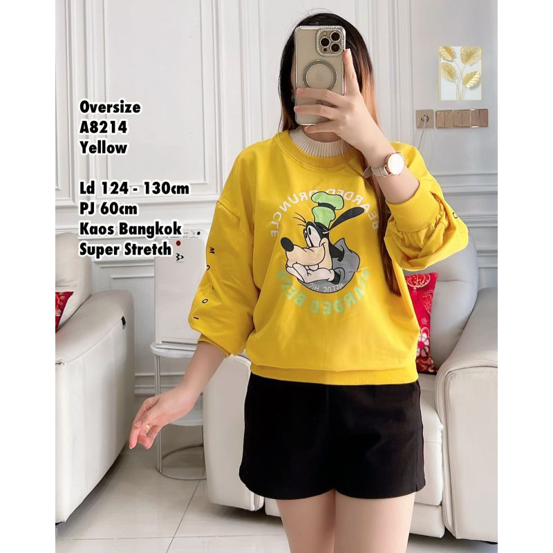 A8214 kaos bangkok super stretch jumbo