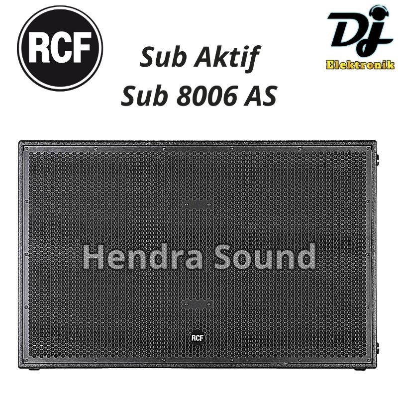 RCF ● SUB 8006 AS / SUB8006 AS - Speaker Subwoofer Aktif 18 inch × 2 (ORI ITALY)