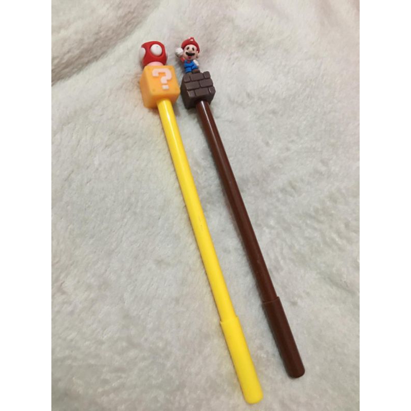 

pulpen unik,pen tinta hitam,pulpen mario bross