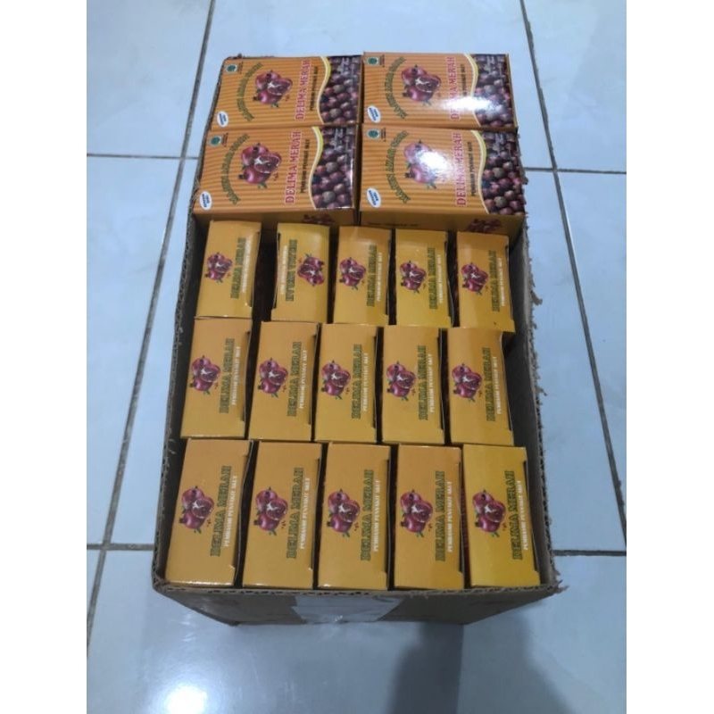 Paket 1 Dust isi 50 Kotak MAJUN AKAR SARI DELIMA MERAH Herbal Nyeri Sendi