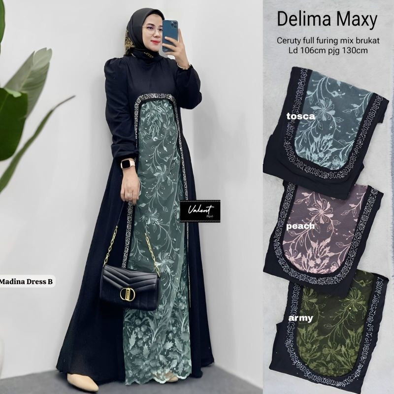 Delima maxy by Valent fashion||maxy dress