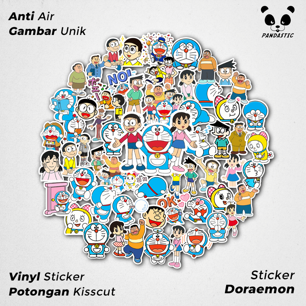 

Stiker Tempel Anime Doraemon Paper Vinyl Dekorasi Laptop Koper Tumbler Kulkas DIY