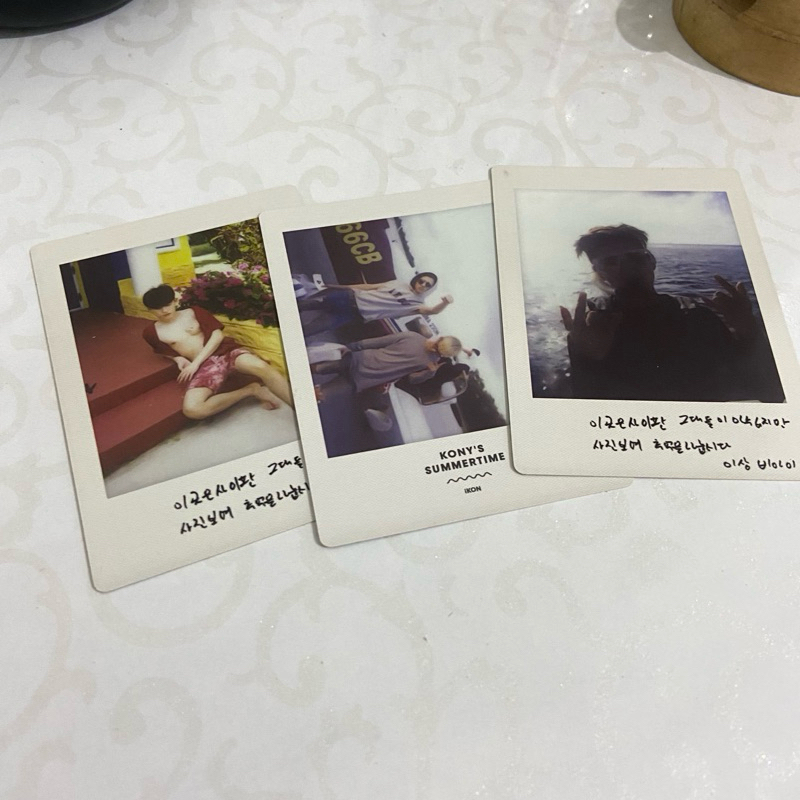 B.I KIM HANBIN PHOTOCARD PC POLAROID iKON