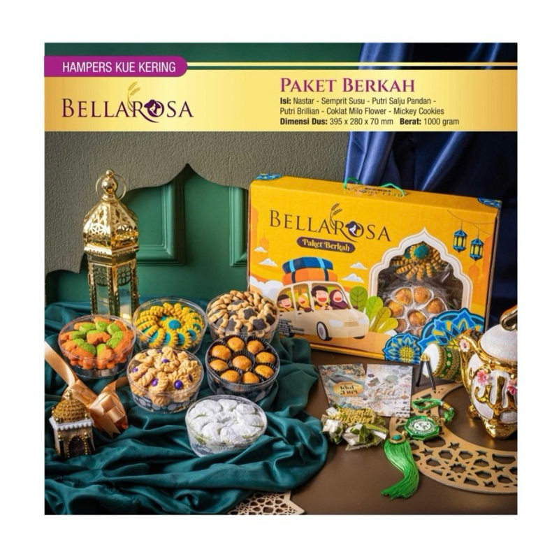 

HAMPERS KUE LEBARAN/IDUL FITRI - PUTRI KENCANA PAKET VALEN/BELLAROSA PAKET BERKAH & PLATINUM ISI 6 TOPLES