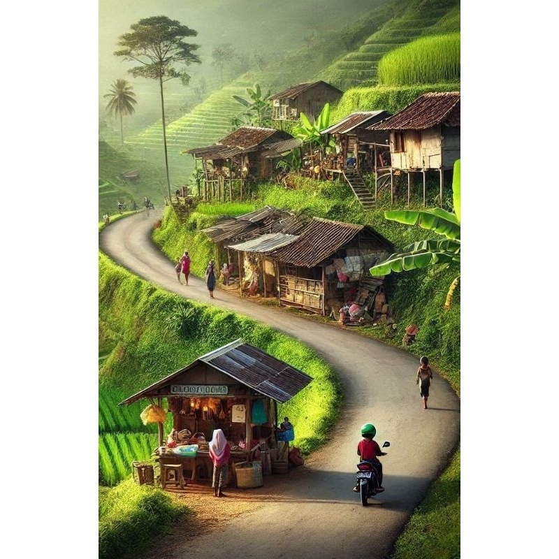 poster cetak jumbo pemandangan alam hiasan dinding pemandangan alam macam macam ukuran