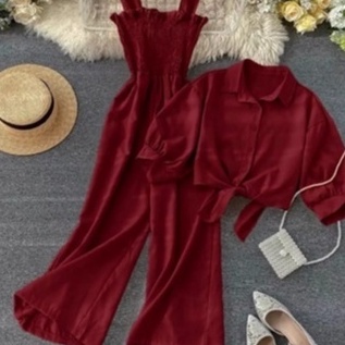 KP8 Jumpsuit Korea Style  Oneset Ceril Jumpsuit Setelan Wanita  Setelan Korean Jumpsuit Korea  Kekan