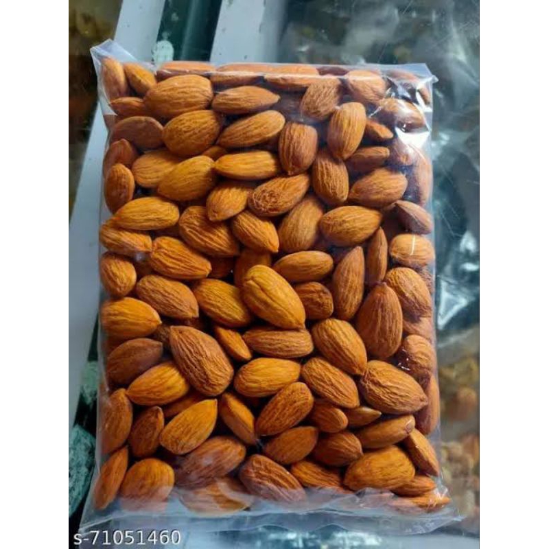 

Almond mentah utuh/Natural whole raw almond - Merk Almonesia repack 100 gram