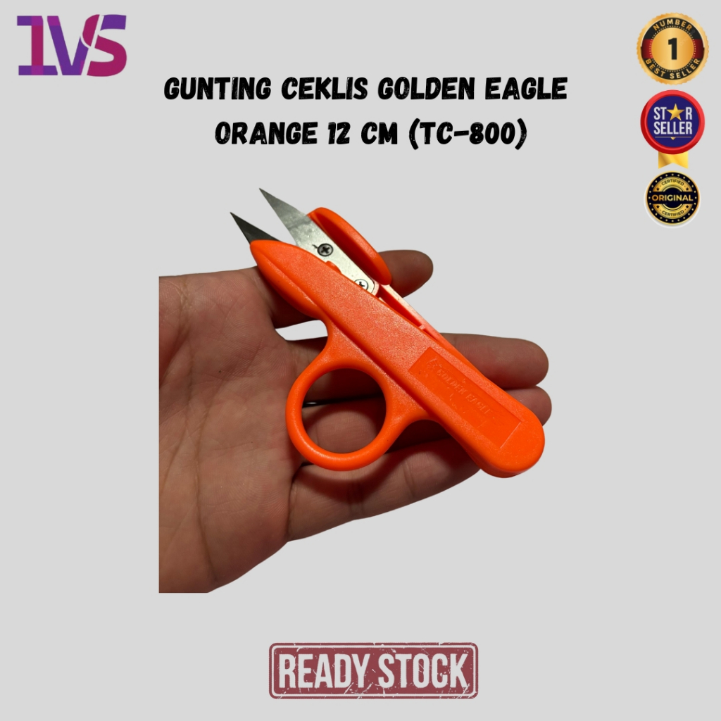 

Gunting Ceklis Golden Eagle Orange 12 Cm (TC-800)