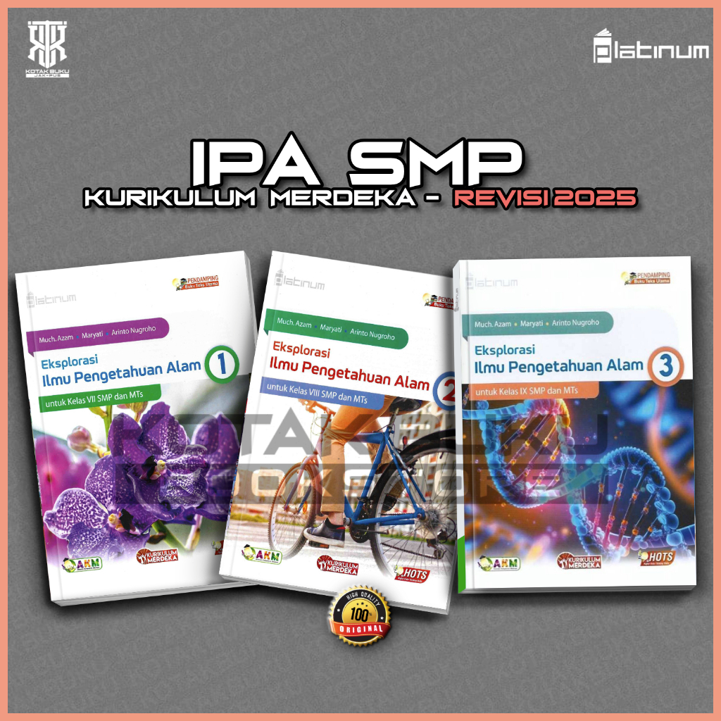 [ TS ] Buku IPA kelas 7 8 9 SMP Kurikulum Merdeka / IPA SMP / Platinum / Tiga Serangkai / Revisi 202