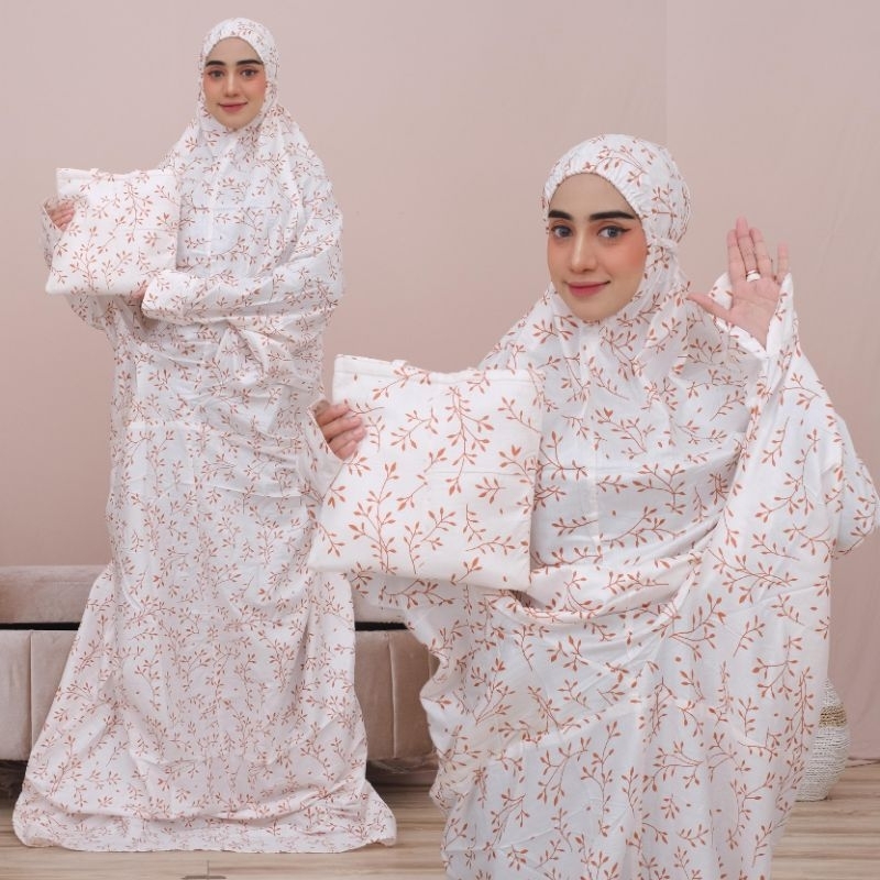 Mukenah Ainun/mukenah rayon/mukenah jumbo/mukenah terusan/mukenah traveling/mukenah dewasa