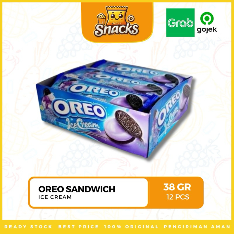 

Lav.Snacks︱Oreo Sandwich Biskuit Ice Cream 38GR - 12 PCS