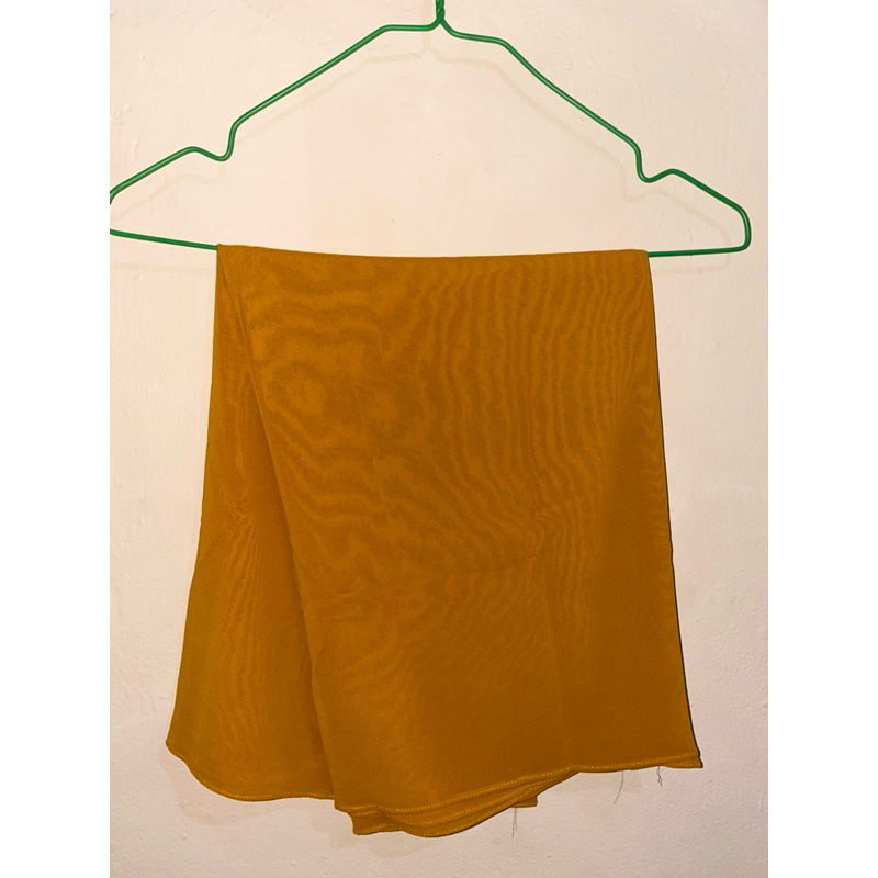 Kerudung Pashmina Ceruty Babydoll (Kuning Kunyit)