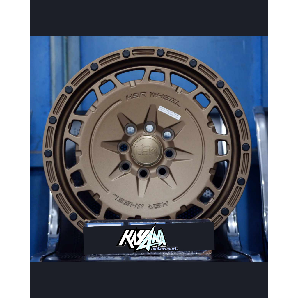 Velg racing ring 16 hsr arfak lebar 6,5 et 40 hole 4x100-114 sandy bronze