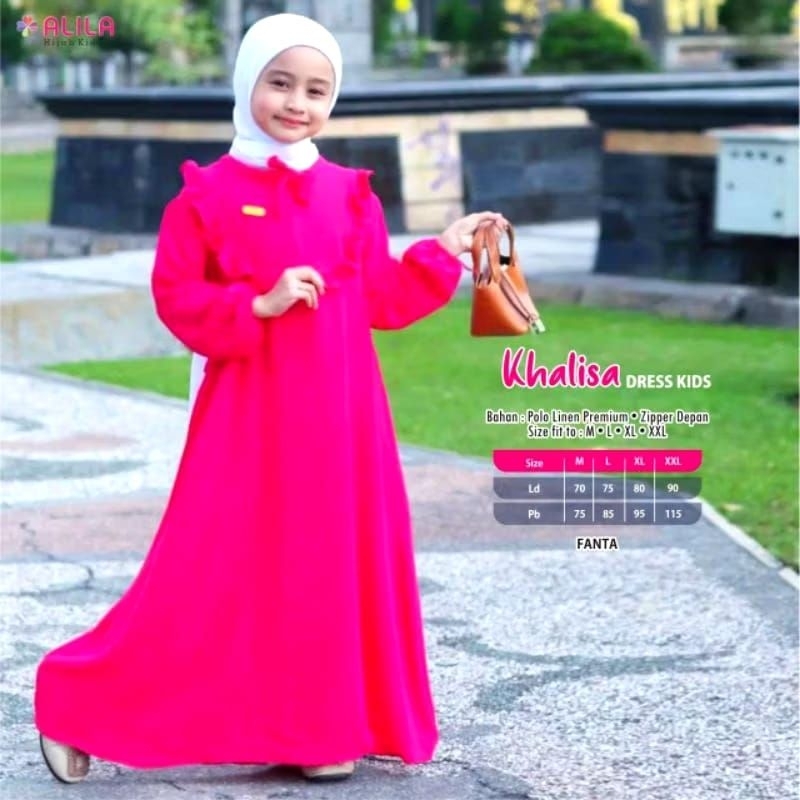 Khalisa Dress kidas by Alila hijab||Dress anak