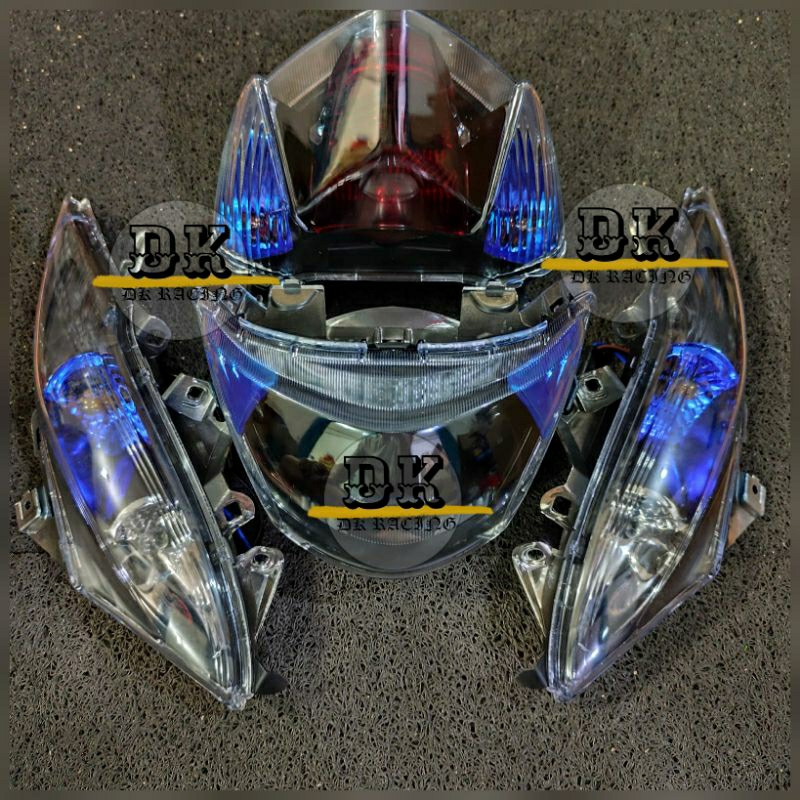 1 PAKET MIO J COSTUM REFLEKTOR LAMPU DEPAN MIO J COSTUM - LAMPU SEIN MIO J COSTUM - STOPLAMP LAMPU S