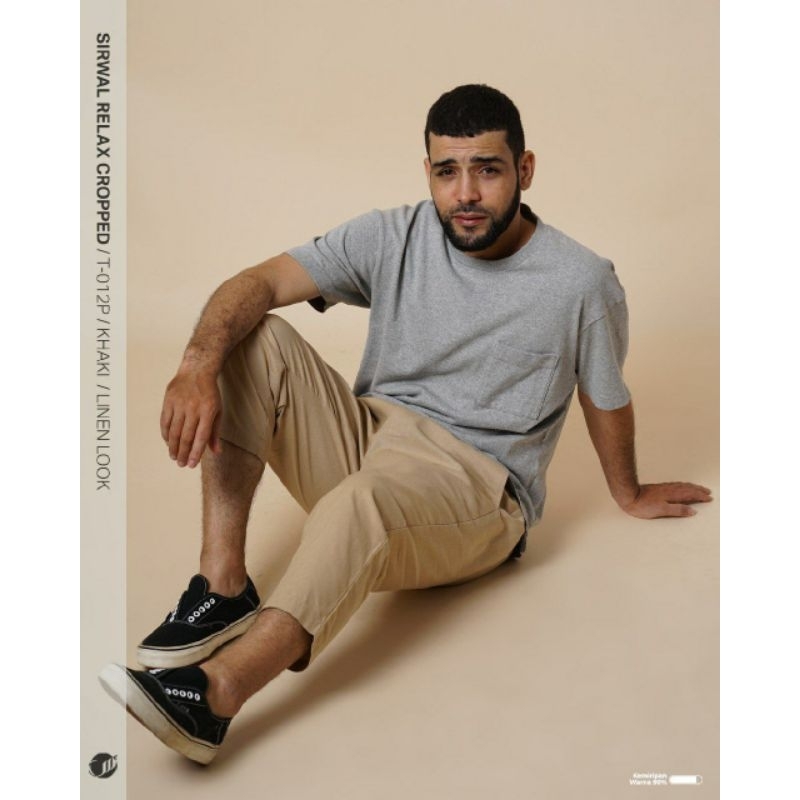 Sirwal Relax Cropped Samase T012P Cotton Ramie Glossy