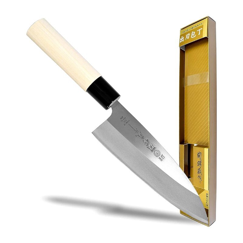 Deba Knife Wooden Handle Japanese Knife Pisau Dapur Pisau Jepang