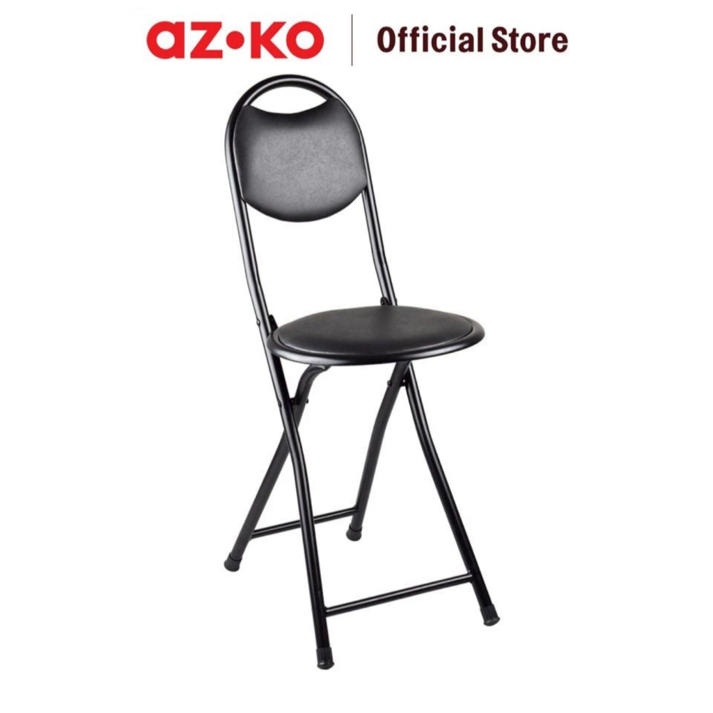 SOLEIL Kursi Lipat - Folding Chair Black Portable