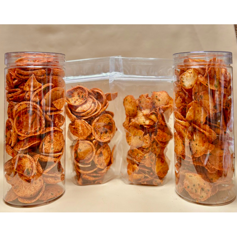 

Basreng koin Pedas daun Jeruk dan Molreng Pedas Daun Jeruk