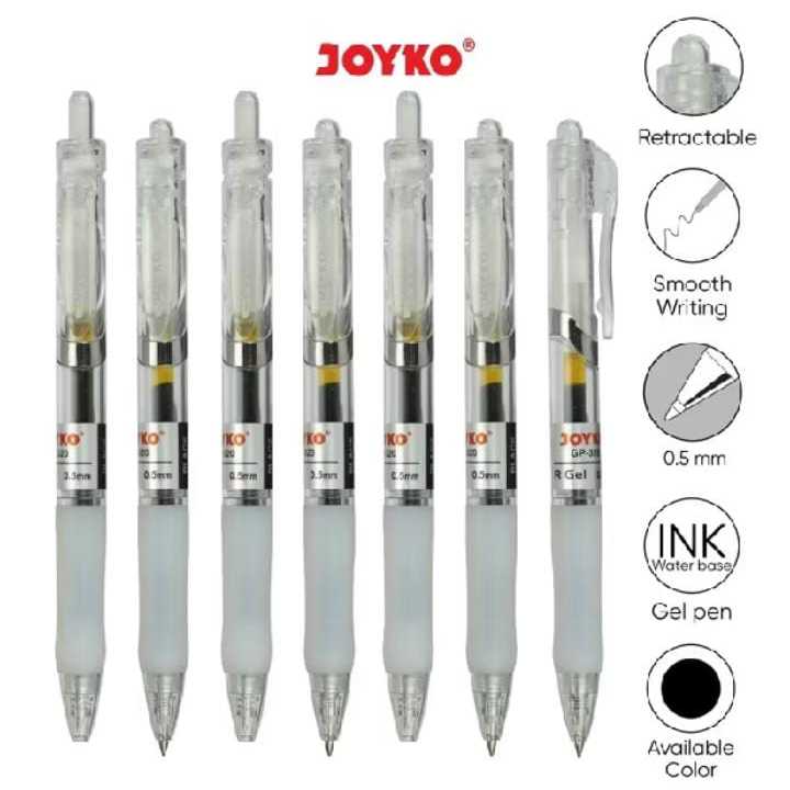 

Gel Pen Pulpen Pena Joyko GP-320 R Gel 0.5 mm isi 12 biji