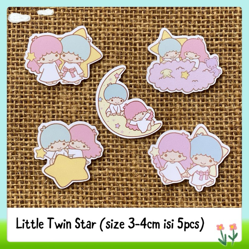

5pcs sticker glossy sanrio little twin star LTS