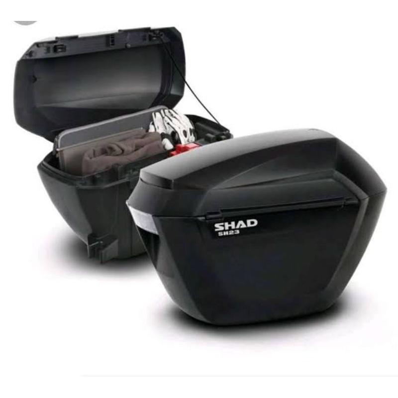Paketan side box SHAD SH23 + 3p system CB150X CB150R NEW FI Original SHAD box samping motor