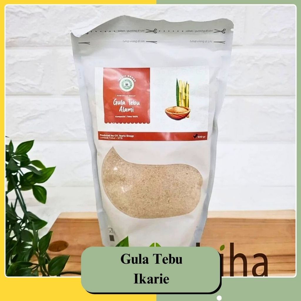 

Shiha - Gula Tebu Alami 550gr - Ikarie Organic l Raw Cane Sugar l