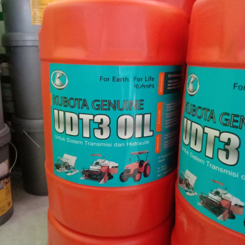 Kubota Genuine UDT3 Oil untuk sistem Transmisi dan Hidraulik, Mesin hidrolik Traktor tanam panen Spa