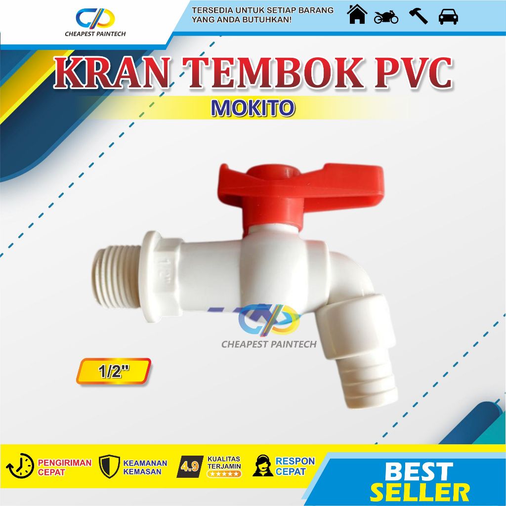 KRAN TEMBOK PCV 1/2 MOKITO