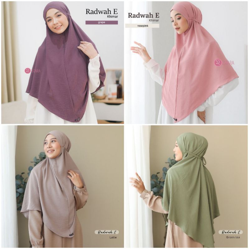 Khimar RadwahE by Zizara (bergo tali crinkle)