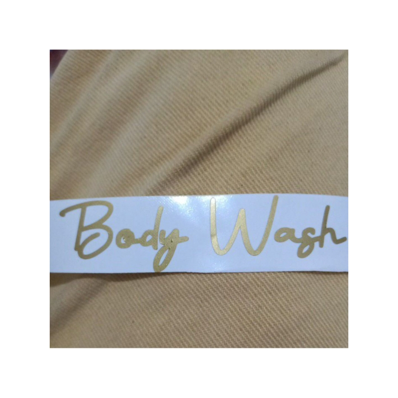 

Sticker Cutting Bodywash stiker bathroom murah bagus