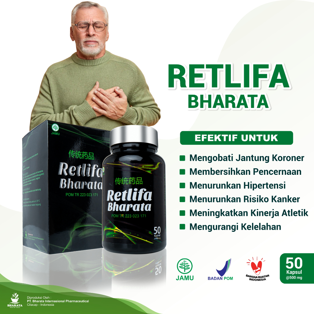 Obat Penyakit Jantung Koroner Ampuh RETLIFA BHARATA Obat Jantung Bengkak Obat Penyumbatan Jantung